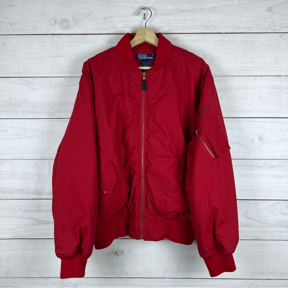 Vintage Ralph Lauren Polo MA-1 Bomber Jacket Large
